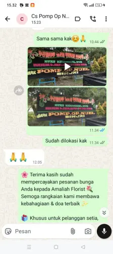 Testimonial Papan Bunga tanjung bunga